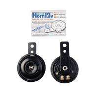 OXFORD 12 VOLT HORN BLK (NEW)