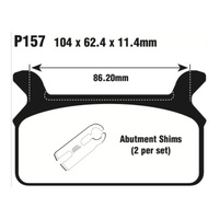PREMIER BRAKE PADS P157 - HD