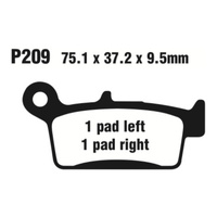 PREMIER BRAKE PADS P209 - SCOOTER