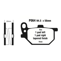 PREMIER BRAKE PADS P064 - YAM
