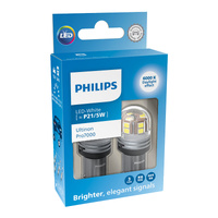 Philips LED Bulb P21/5W 11499 ST 12V CU70 White (Pair)