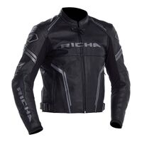 RICHA ASSEN LEATHER JACKET BLK 2XL / EU56 / 46"
