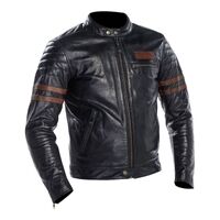 RICHA CURTISS LEATHER JKT BLK GRN/BRWN 5XL/EU62 /52" -INDENT