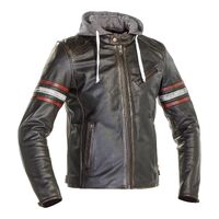 RICHA TOULON 2 LEATHER JACKET BLK/RED LGE / EU52 / 42"