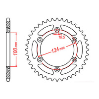 MTX 735 Steel Rear Sprocket #520 (37T) (11-735-37)37 Tooth