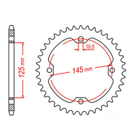 MTX 1857 Steel Rear Sprocket #520 (38T) (11-5TG-38)38 Tooth