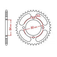MTX 1910 Steel Rear Sprocket #520 (32T)32 Tooth