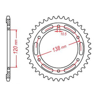 MTX 1220 Steel Rear Sprocket #520 (36T) (11-KYJ-36)36 Tooth