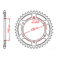 MTX 479 Steel Rear Sprocket #530 (43T) (11-198-43)43 Tooth