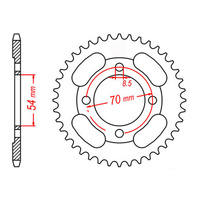 MTX 263 Steel Rear Sprocket #428 (45T) (11-059-45)45 Tooth