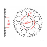 MTX 333 Steel Rear Sprocket #630 (41T) (11-405-41)41 Tooth