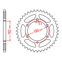 MTX 1786 Steel Rear Sprocket #520 (48T) (11-406-48)48 Tooth