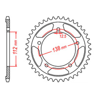 MTX 302 Steel Rear Sprocket #530 (41T) (11-MW0-41)41 Tooth