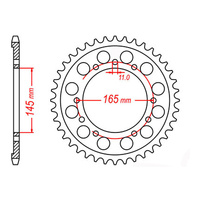 MTX 1311 Steel Rear Sprocket #525 (45T)45 Tooth