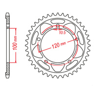 MTX 713 Steel Rear Sprocket #525 (41T) (11-713-41)41 Tooth