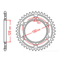 MTX 899 Steel Rear Sprocket #525 (45T) (11-KM5-45)45 Tooth