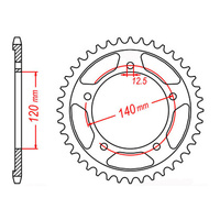 MTX 1797 Steel Rear Sprocket #530 (41T) (11-40F-41)41 Tooth