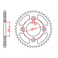 MTX 1213 Steel Rear Sprocket #420 (34T) (11-GEL-34)34 Tooth