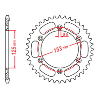 MTX 1258 Steel Rear Sprocket #428 (52T) (11-KRH-52)52 Tooth