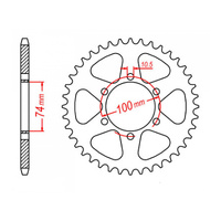 MTX 1073 Steel Rear Sprocket #520 (46T) (11-HY3-46)46 Tooth