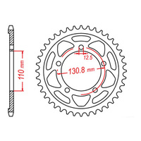 MTX 007 Steel Rear Sprocket #525 (44T) (11-BM7-44)44 Tooth