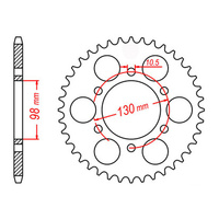 MTX 483 Steel Rear Sprocket #630 (35T) (11-118-35)35 Tooth