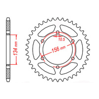 MTX 472 Steel Rear Sprocket #520 (42T) (11-130-42)42 Tooth