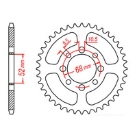 MTX 801 Steel Rear Sprocket #420 (28T) (11-463-28)28 Tooth
