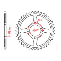 MTX 1843 Steel Rear Sprocket #428 (54T) (11-5HP-54)54 Tooth