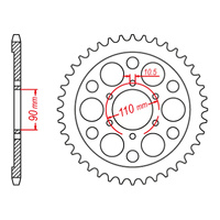 MTX 858 Steel Rear Sprocket #630 (35T) (11-5A8-35)35 Tooth