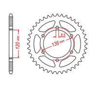 MTX 846 Steel Rear Sprocket #520 (44T) (11-191-44)44 Tooth