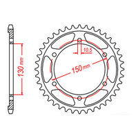 MTX 859 Steel Rear Sprocket #530 (48T) (11-36Y-48)48 Tooth