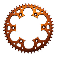 MTX 897 Zero Aluminium Rear Sprocket #520 - Orange (47T) (11A-KM1-47ORG)47 Tooth