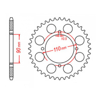 MTX 840 Steel Rear Sprocket #530 (37T) (11-12R-37)37 Tooth