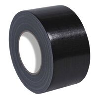 WHITES TAPE DUCT BLACK 48mm X 30Mtr