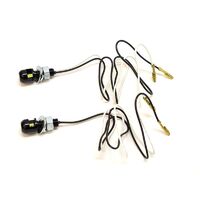WHITES NUMBER PLATE LED BOLT LIGHT 13.5X12.8 BLK (Pair)