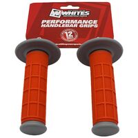 WHITES MX HALF WAFFLE GRIP 1 GRY/ORG