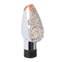 WHITES LED ROADHAWK MK3 FLASHER CHROME