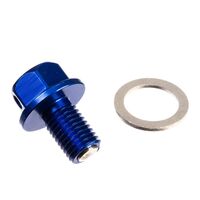 WHITES MAGNETIC SUMP PLUG BLU M10 x 15 - P1.5
