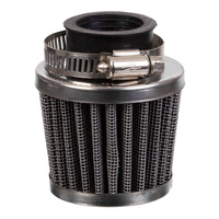 WHITES POD TYPE POWER FILTER - CHROME END CAP - 28MM I.D
