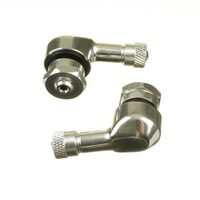 WHITES 90 DEGREE ALLOY VALVE 8.3MM - SIL (PAIR)