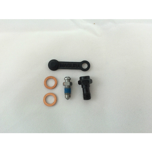 MAGURA HYMEC SLAVE CYLINDER BANJO BOLT/ BLEED SCREW KIT M6 x 16.5